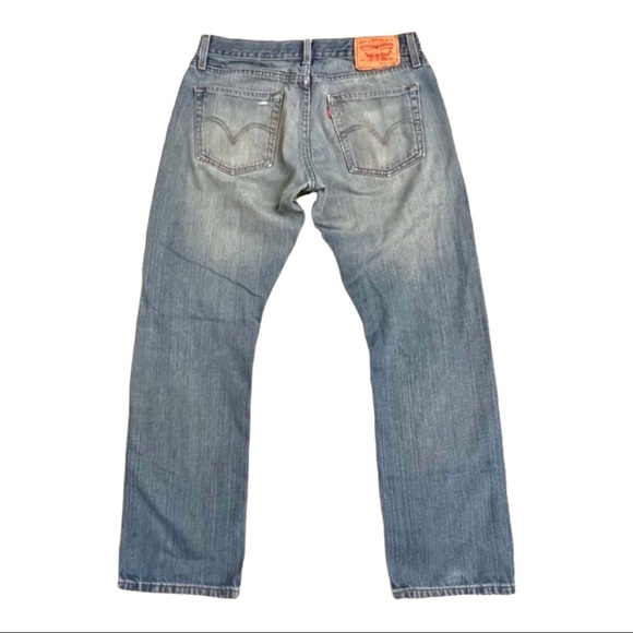 Vintage Y2K Levi’s 514 Slim Straight Leg Jean Distressed Mexico / Size 32 X 30 - Picture 5 of 10